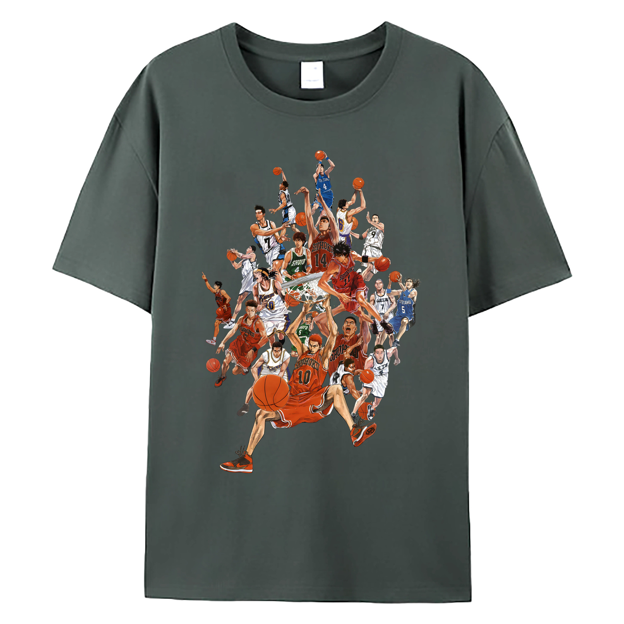 （画像用） SLAM DUNK／スラムダンク 綿100％ メンズ半袖Tシャツ｜肌触りやわらか＆通気性
